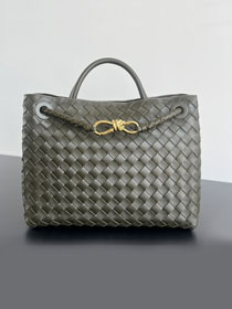 BV original lambskin small andiamo 743568 khaki