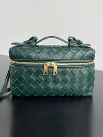 BV original calfskin bang bang vanity case 789109 emerald green