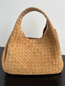 BV original suede large campana bag 844250 amber