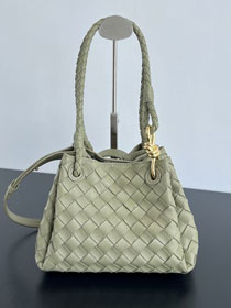 BV original lambskin small campana bag 796569 travertine