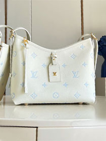 Louis vuitton original calfskin carryAll pm M27573 milky&blue