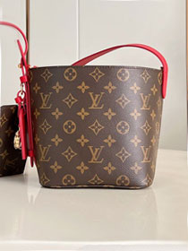 Louis vuitton original monogram canvas all In BB M28317 red