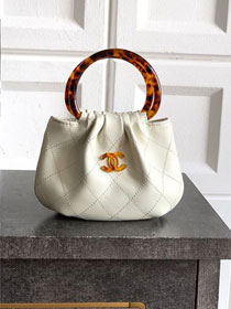 CC original lambskin mini pouch AP4981 white