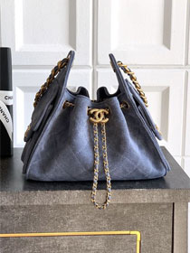 CC original suede calfskin 25 mini handbag AS5631 blue